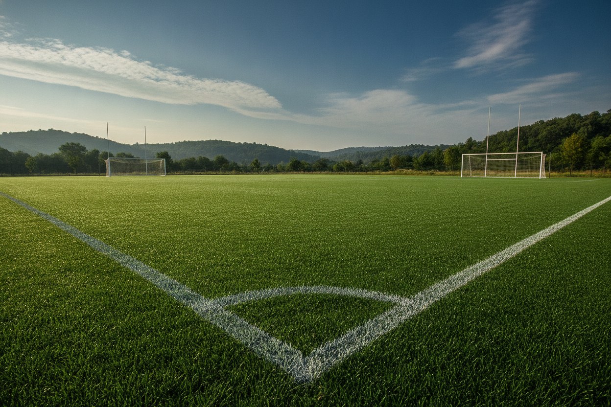 Yeşil Saha Futbol Akademisi, Ankara'da sabah erken saatlerde yeşil çim saha